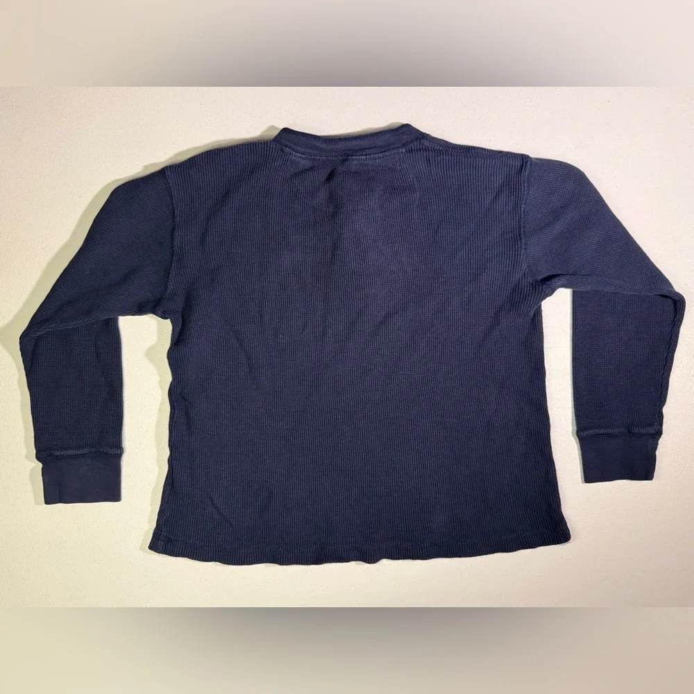 Faded Glory Kids Dark Blue Long Sleeve Henley